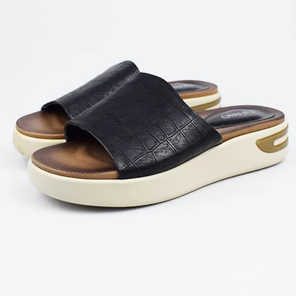 SANDALE pour femme GX207 noir .......... sandale médicale femme confortable Maroc